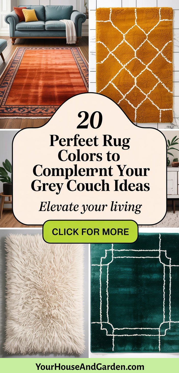 20 Perfect Rug Colors to Complement Your Grey Couch Stylishly - 20 Perfect Rug Colors to Complement Your Grey Couch Stylishly