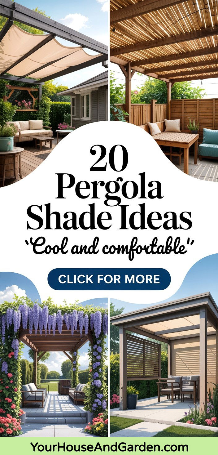 20 Pergola Shade Ideas Cool and Comfortable Outdoor Spaces