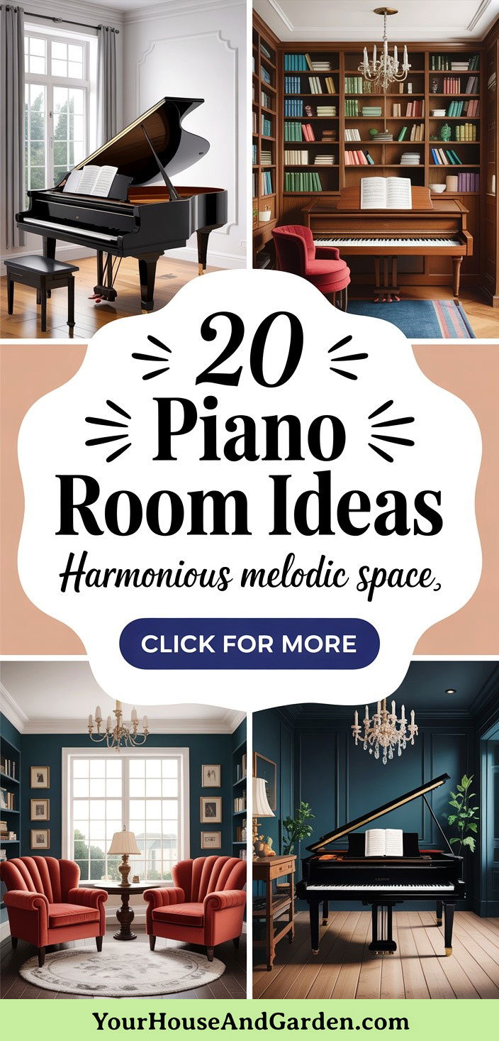 20 Piano Room Ideas Harmonious Spaces for Music Lovers