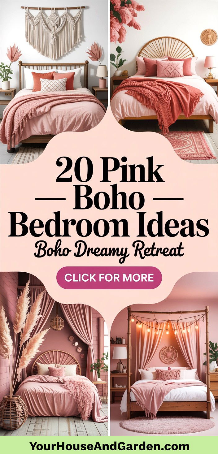 20 Pink Boho Bedroom Ideas Create Your Dreamy Bohemian Retreat