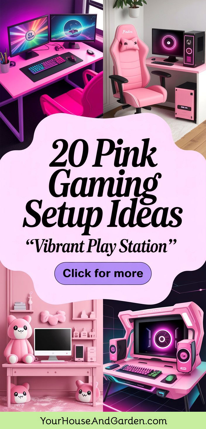 20 Pink Gaming Setup Ideas Vibrant and Stylish Play Stations