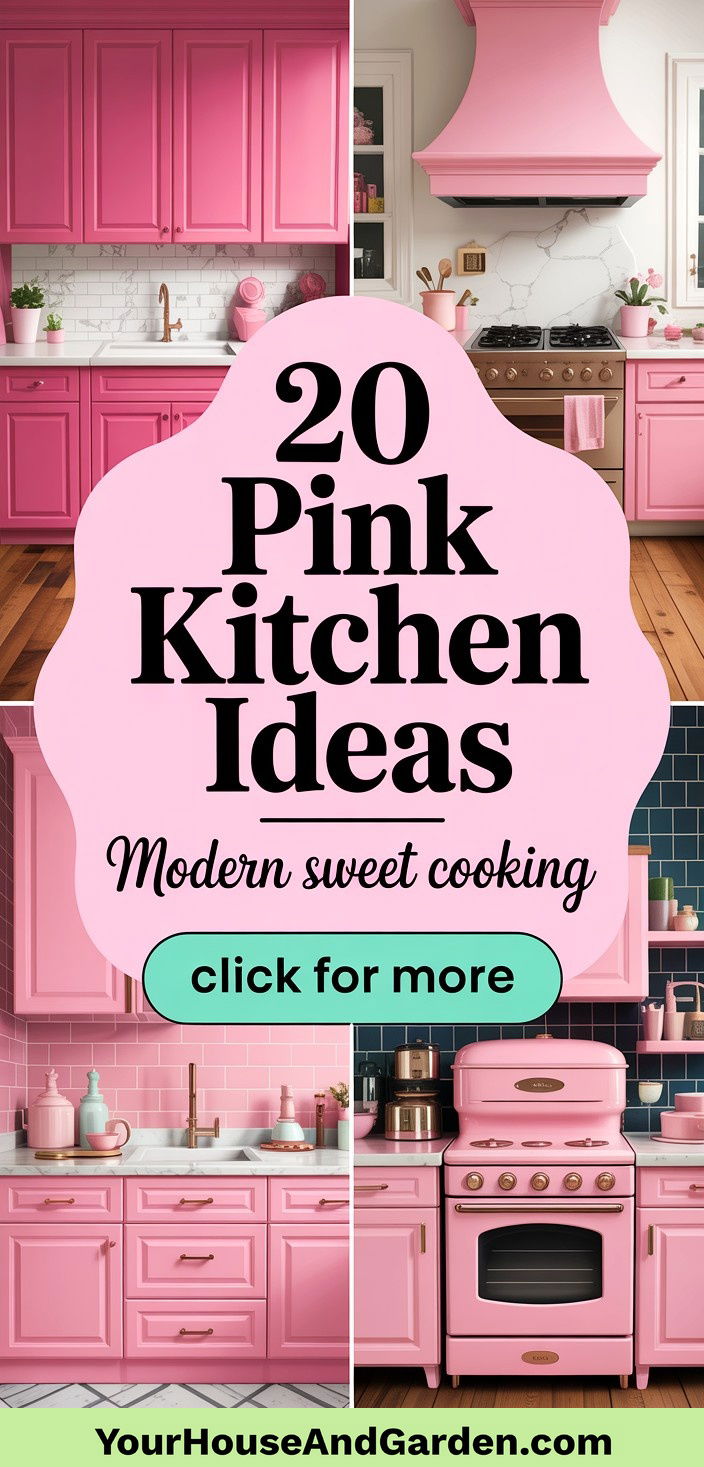 20 Pink Kitchen Ideas Charming and Modern Culinary Spaces