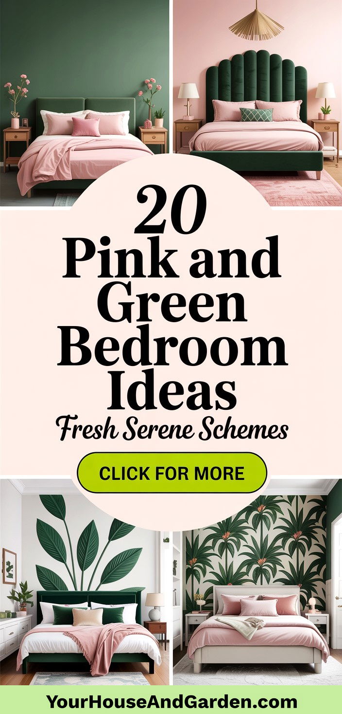 20 Pink and Green Bedroom Ideas Fresh and Serene Color Schemes