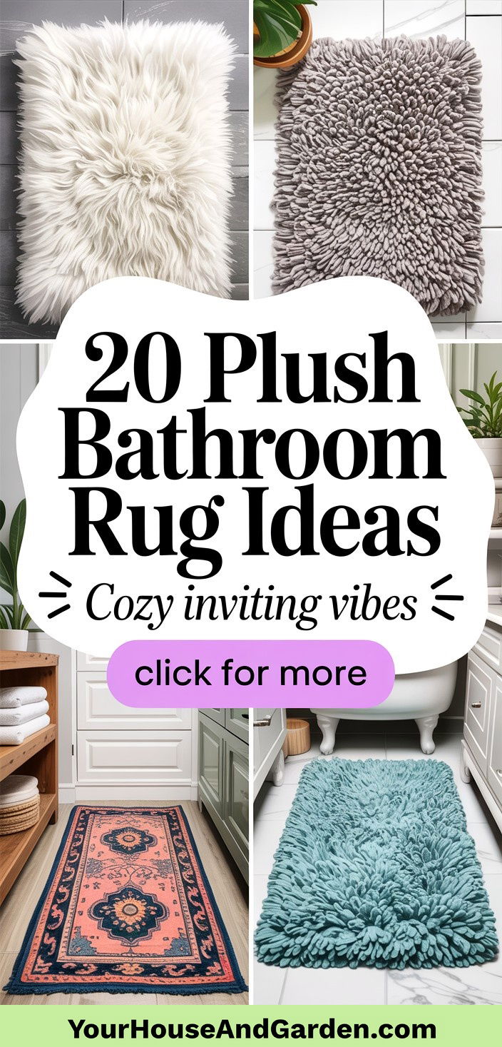 20 Plush Bathroom Rug Ideas for a Cozy and Inviting Space - 20 Plush Bathroom Rug Ideas for a Cozy and Inviting Space