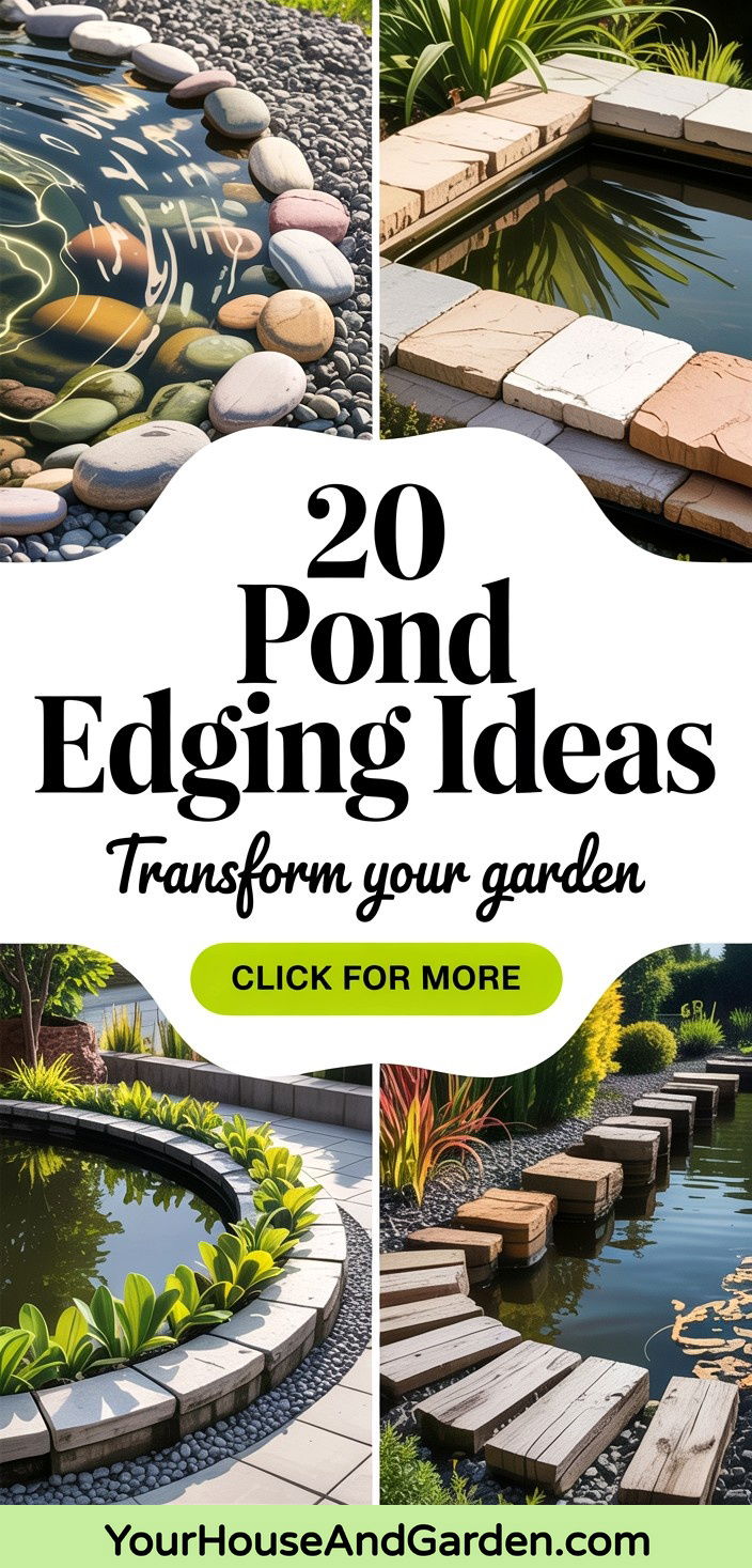 20 Pond Edging Ideas Transform Your Water Garden Design