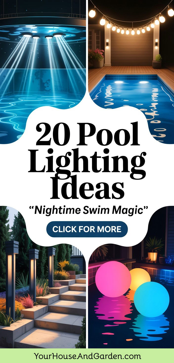 20 Pool Lighting Ideas to Brighten Up Your Backyard Oasis - 20 Pool Lighting Ideas to Brighten Up Your Backyard Oasis