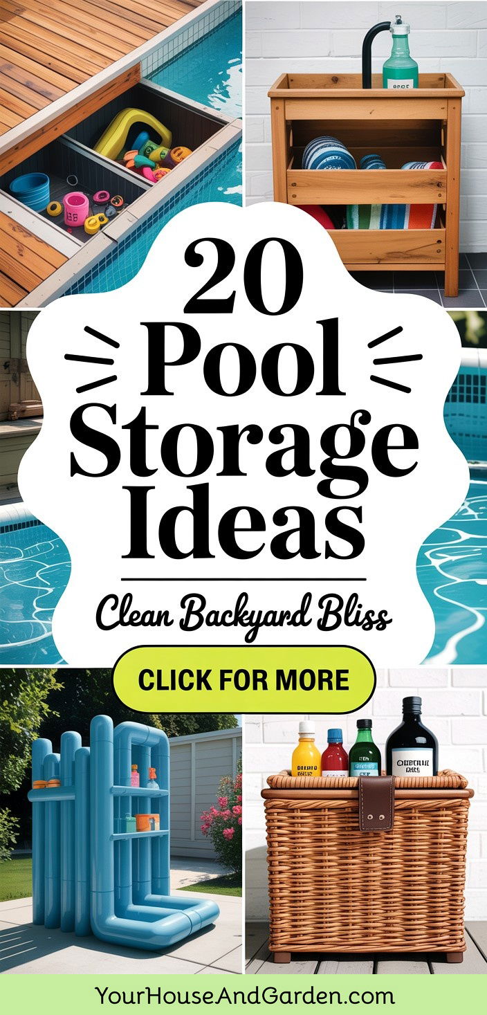 20 Pool Storage Ideas Creative Solutions for Your Backyard