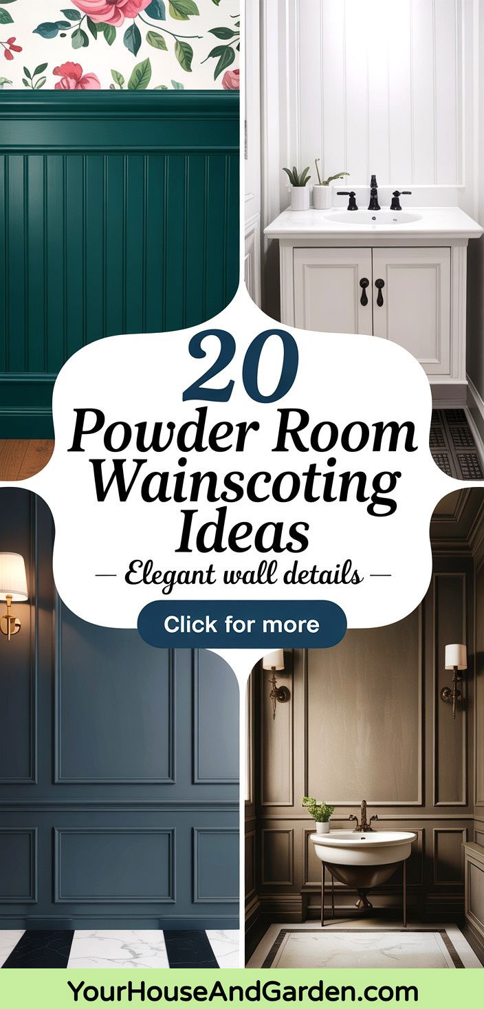 20 Powder Room Wainscoting Ideas Stylish and Functional
