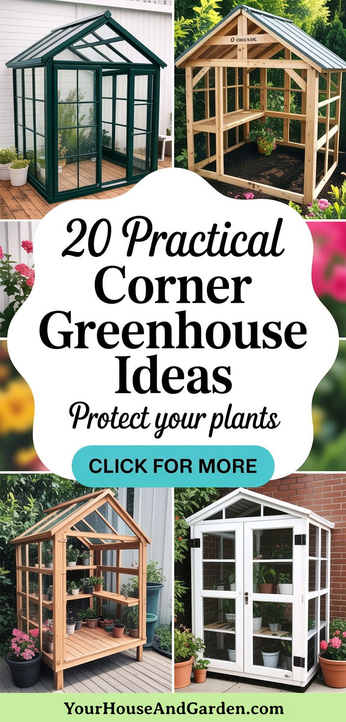 20 Practical Corner Greenhouse Ideas for Herb Gardens - 20 Practical Corner Greenhouse Ideas for Herb Gardens