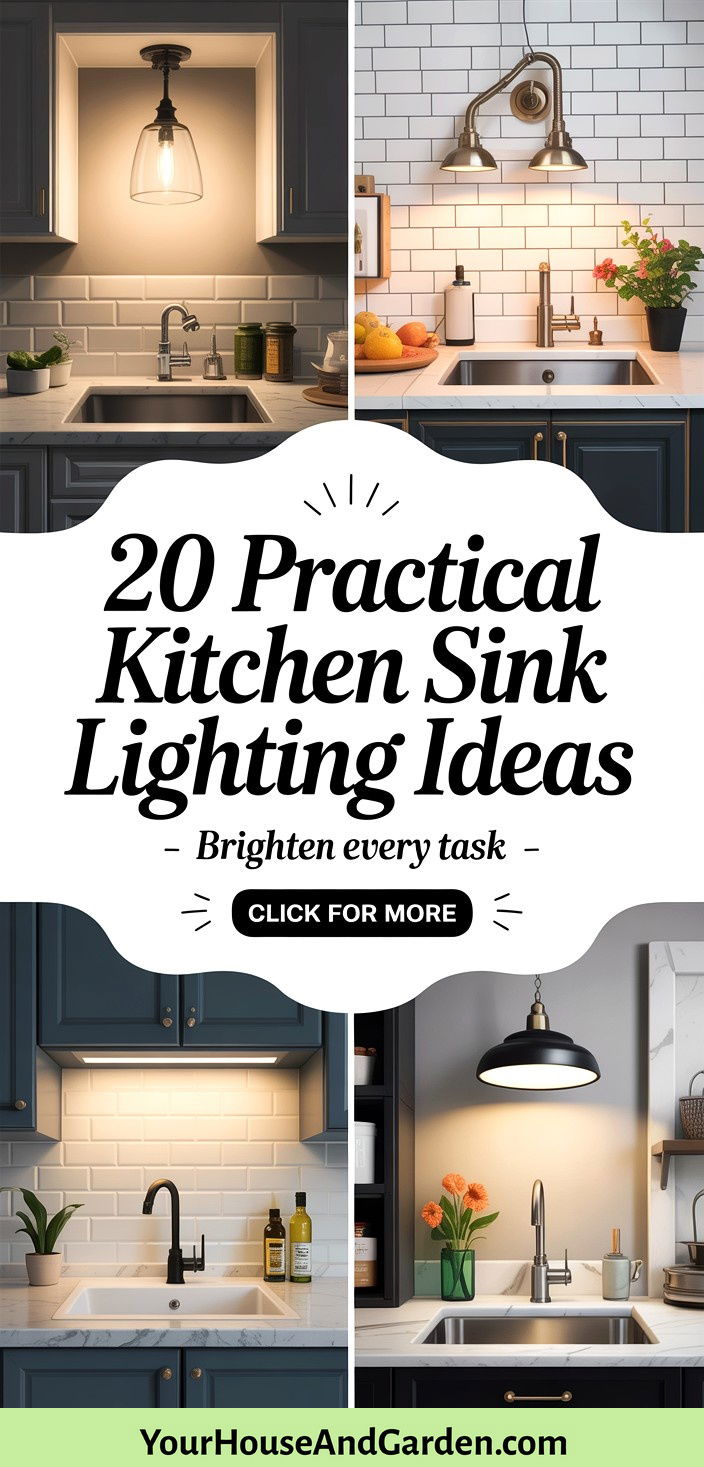 20 Practical Kitchen Sink Lighting Ideas for Better Visibility - 20 Practical Kitchen Sink Lighting Ideas for Better Visibility