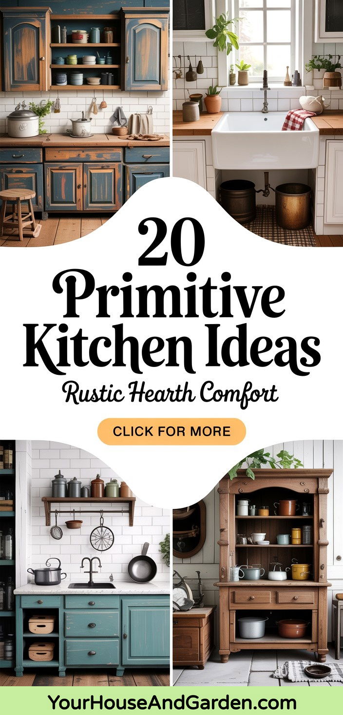 20 Primitive Kitchen Ideas for Cozy Old-World Charm - 20 Primitive Kitchen Ideas for Cozy, Old-World Charm