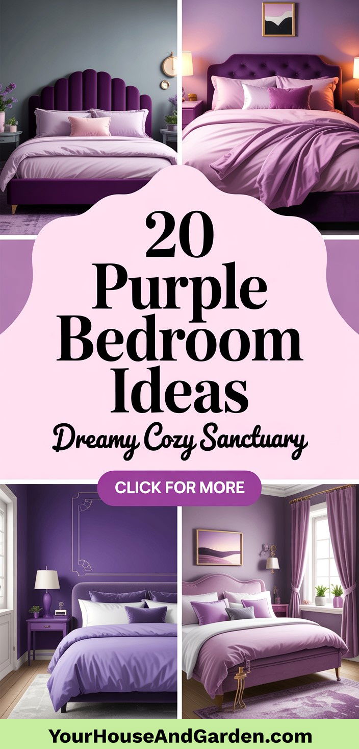 20 Purple Bedroom Ideas for a Dreamy and Cozy Sanctuary - 20 Purple Bedroom Ideas for a Dreamy and Cozy Sanctuary