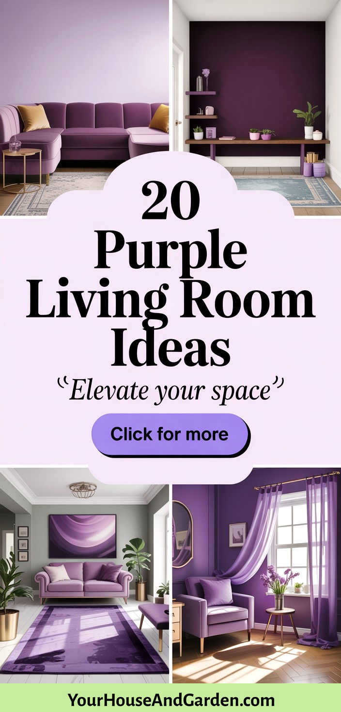 20 Purple Living Room Ideas for Bold Stylish Interior Spaces - 20 Purple Living Room Ideas for Bold, Stylish Interior Spaces