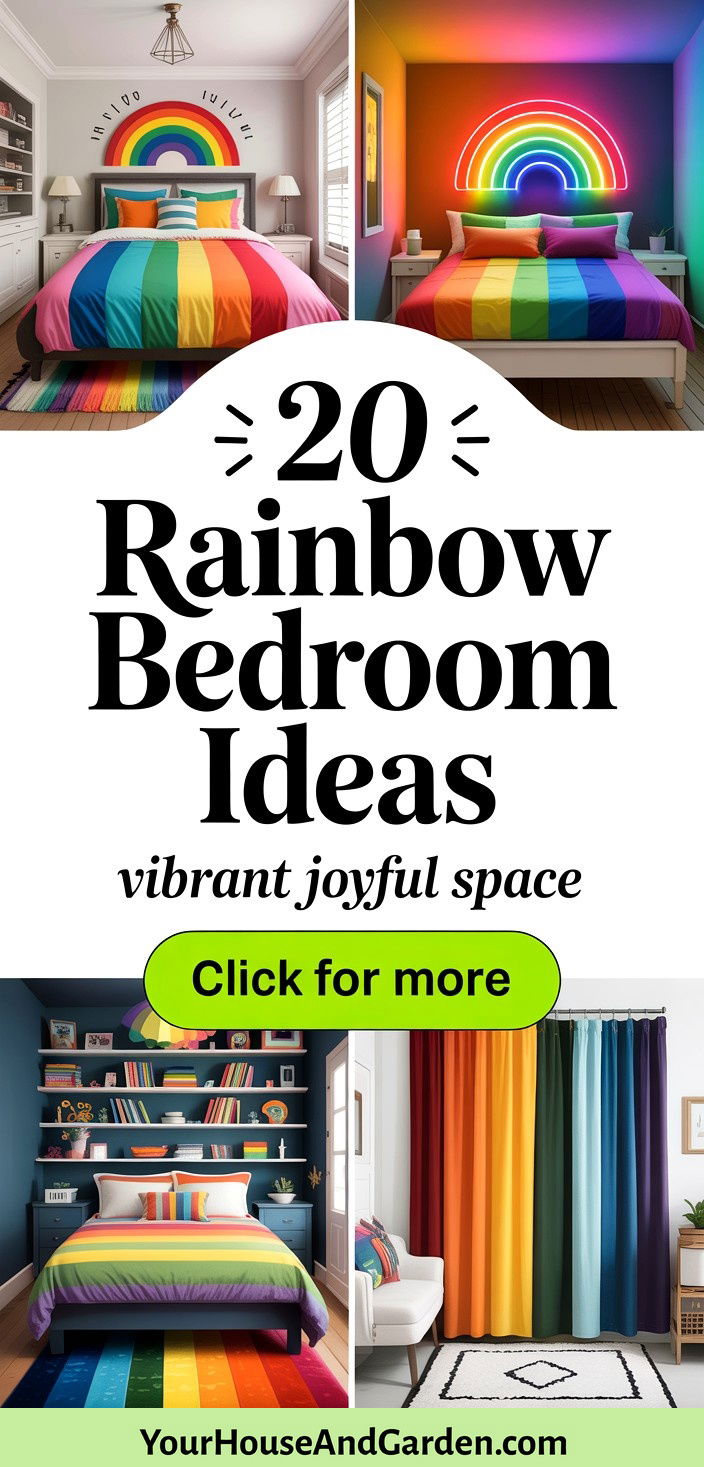 20 Rainbow Bedroom Ideas for a Vibrant Joyful Space - 20 Rainbow Bedroom Ideas for a Vibrant Joyful Space