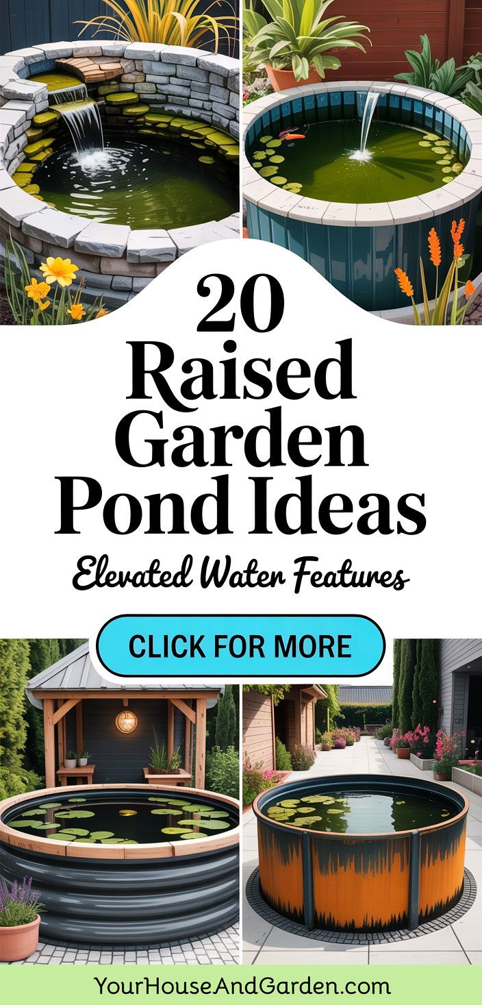 20 Raised Garden Pond Ideas Elevated Water Features