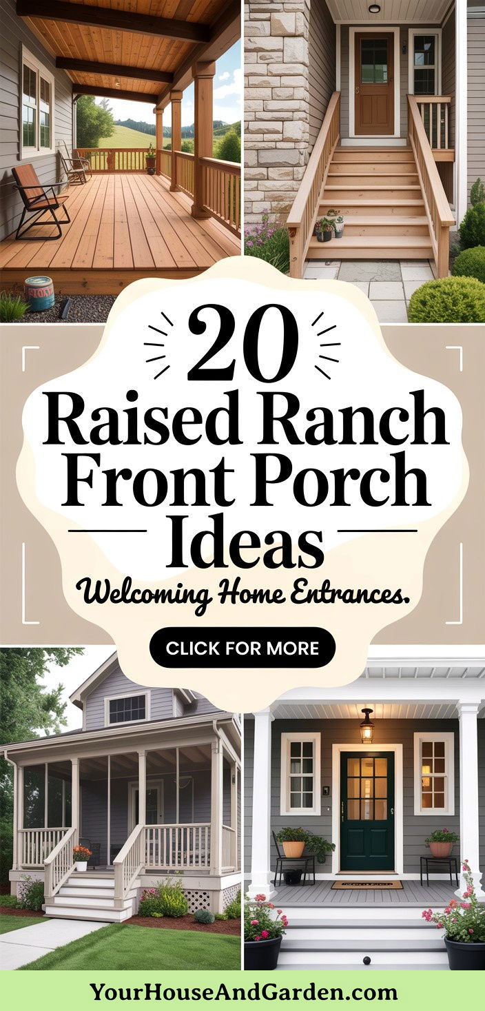 20 Raised Ranch Front Porch Ideas Welcoming Entrances