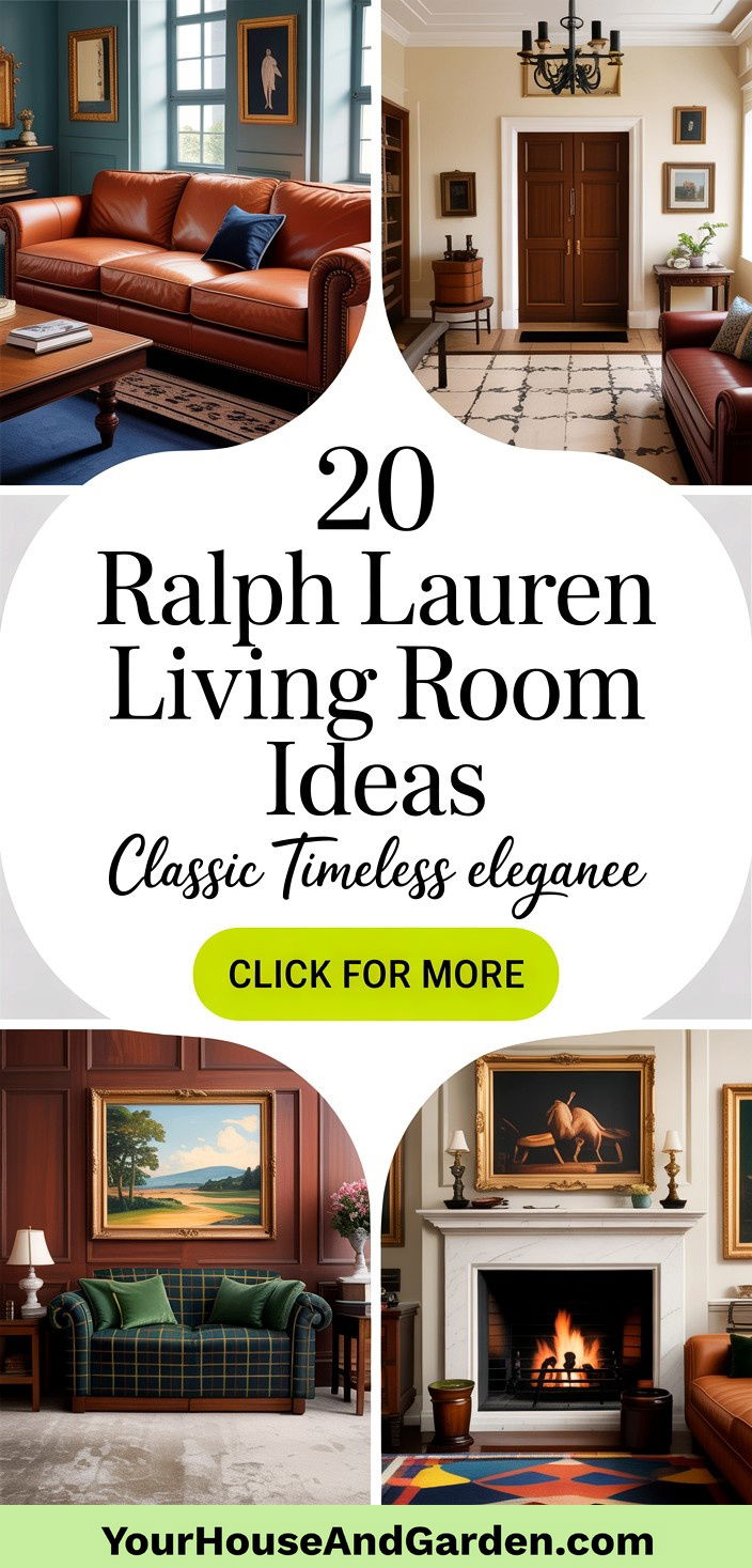 20 Ralph Lauren Living Room Ideas Classic Elegance