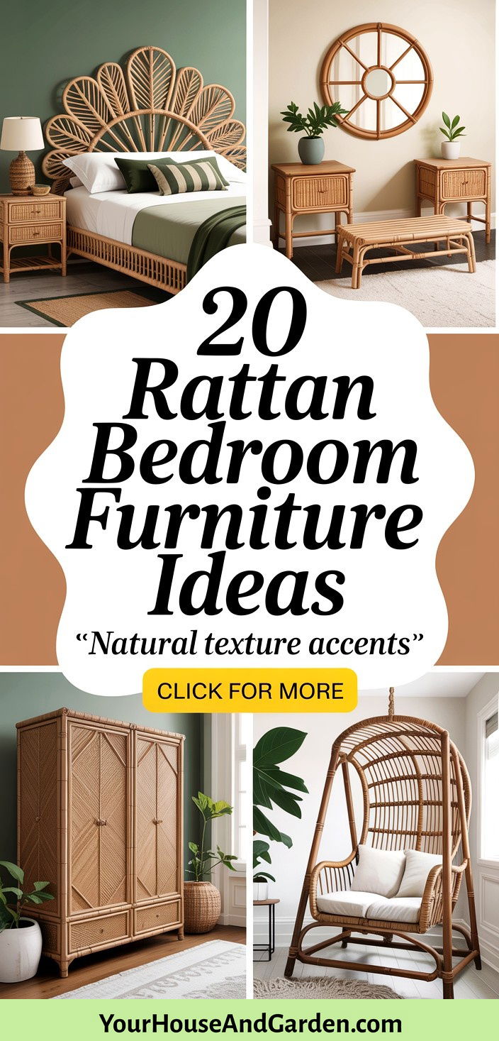 20 Rattan Bedroom Furniture Ideas Natural Texture Accents