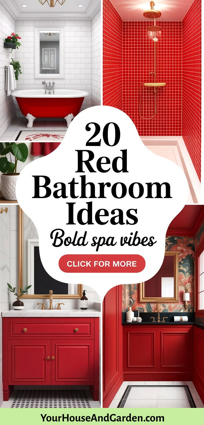 20 Red Bathroom Ideas Bold and Vibrant Design Inspiration