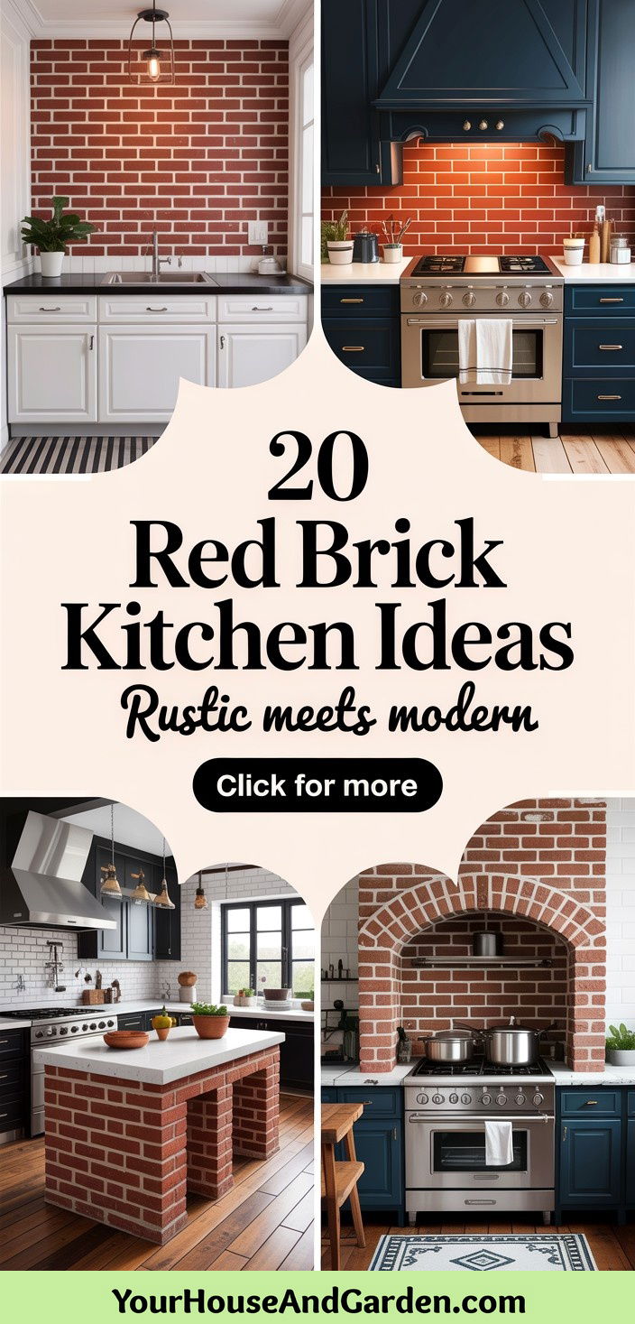 20 Red Brick Kitchen Ideas Rustic Charm Meets Modern Style