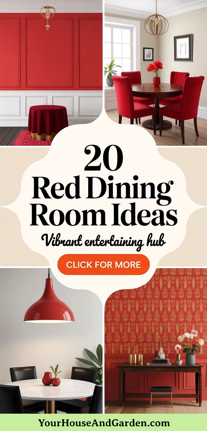 20 Red Dining Room Ideas Vibrant Entertaining Spaces Revealed