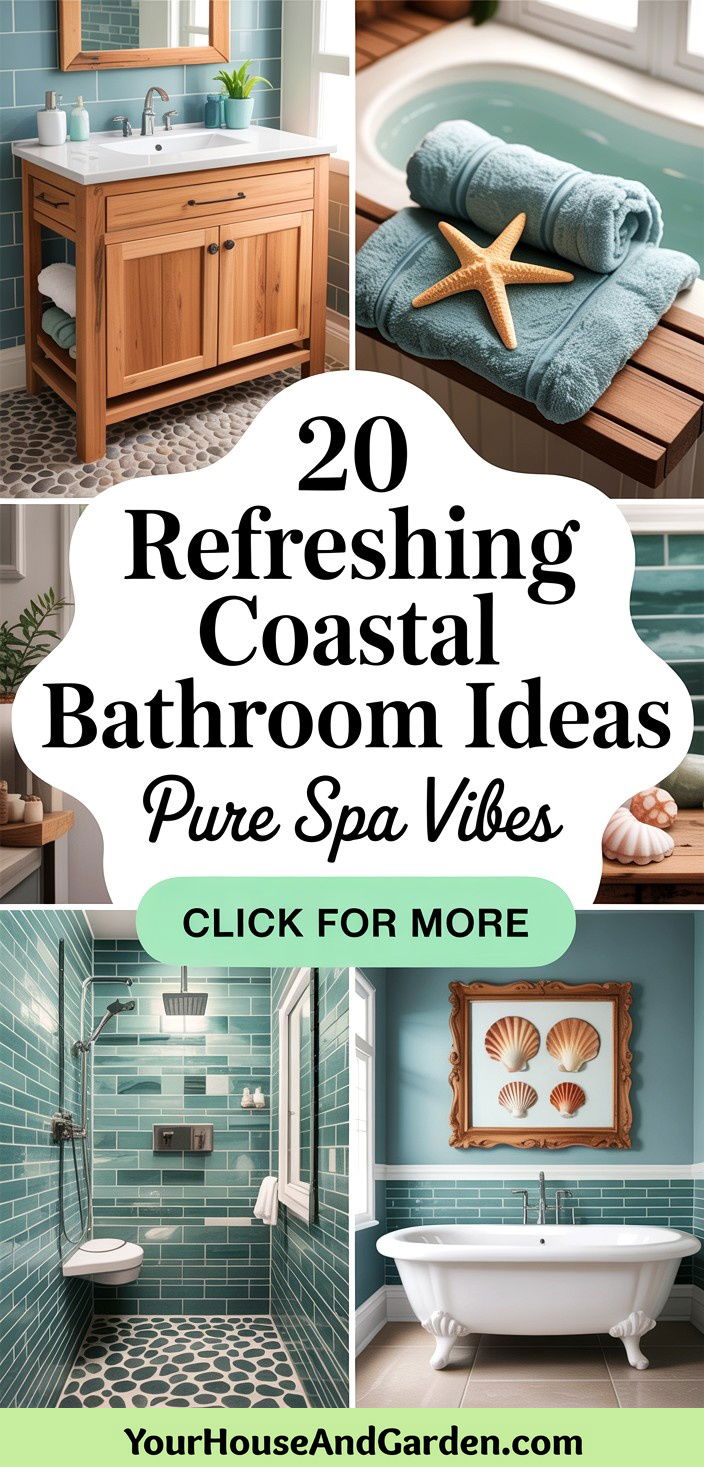 20 Refreshing Coastal Bathroom Ideas for Spa Vibes - 20 Refreshing Coastal Bathroom Ideas for Spa Vibes