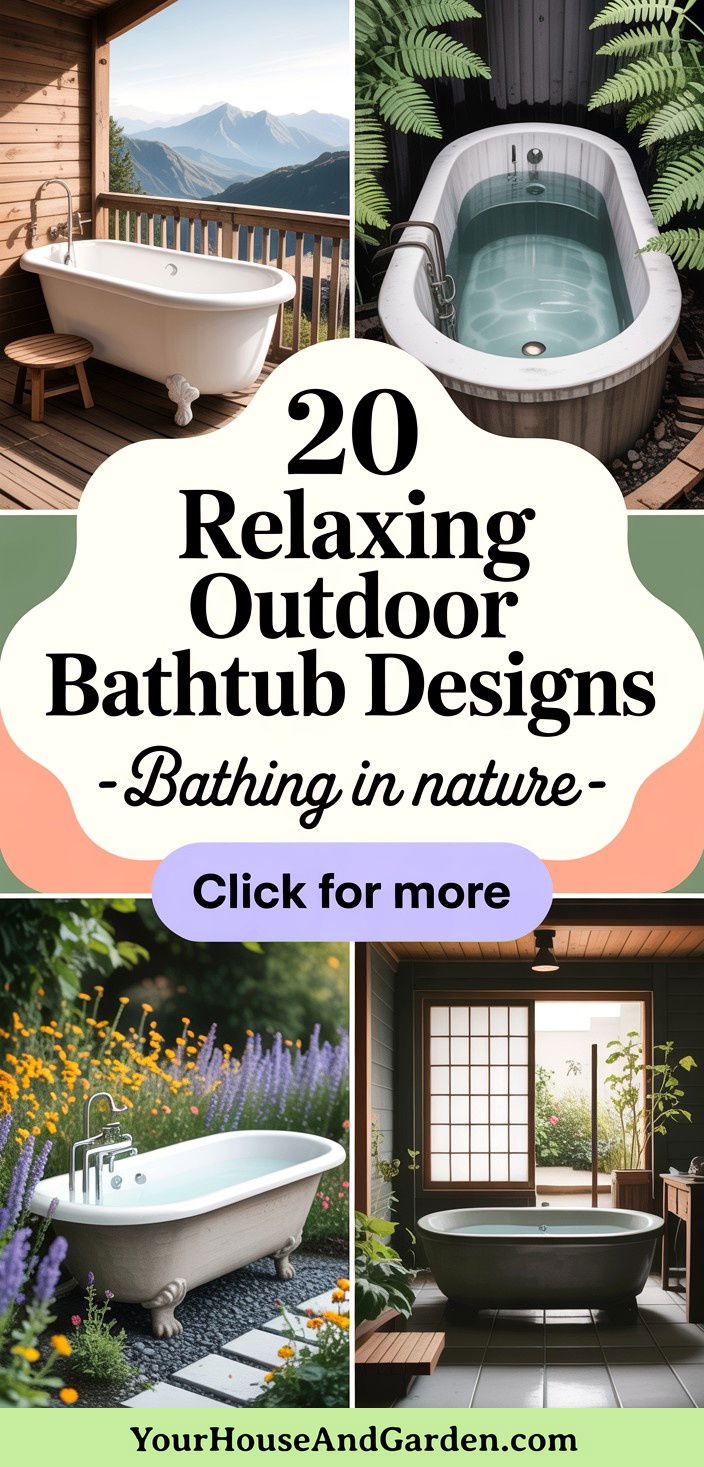 20 Relaxing Outdoor Bathtub Designs for a Natural Backyard Spa Oasis - 20 Relaxing Outdoor Bathtub Designs for a Natural Backyard Spa Oasis