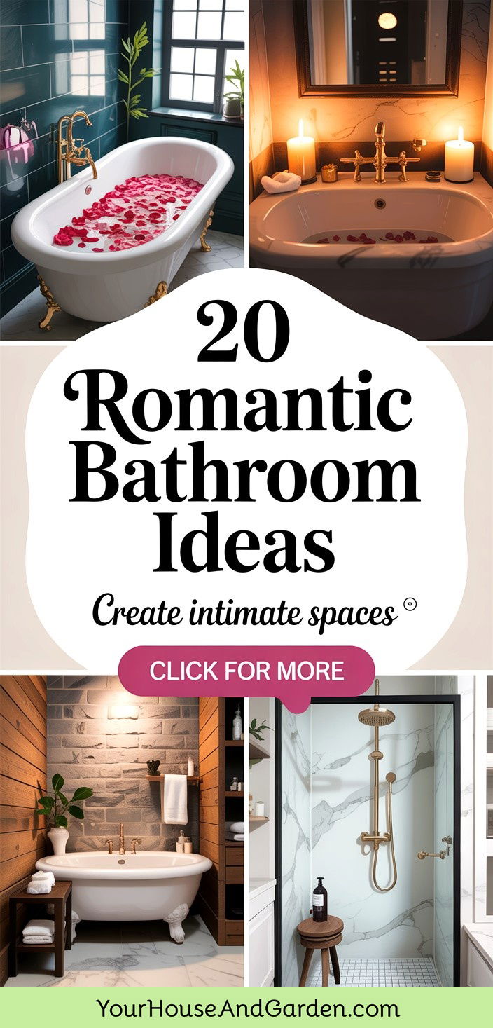 20 Romantic Bathroom Ideas for a Serene and Intimate Space - 20 Romantic Bathroom Ideas for a Serene and Intimate Space