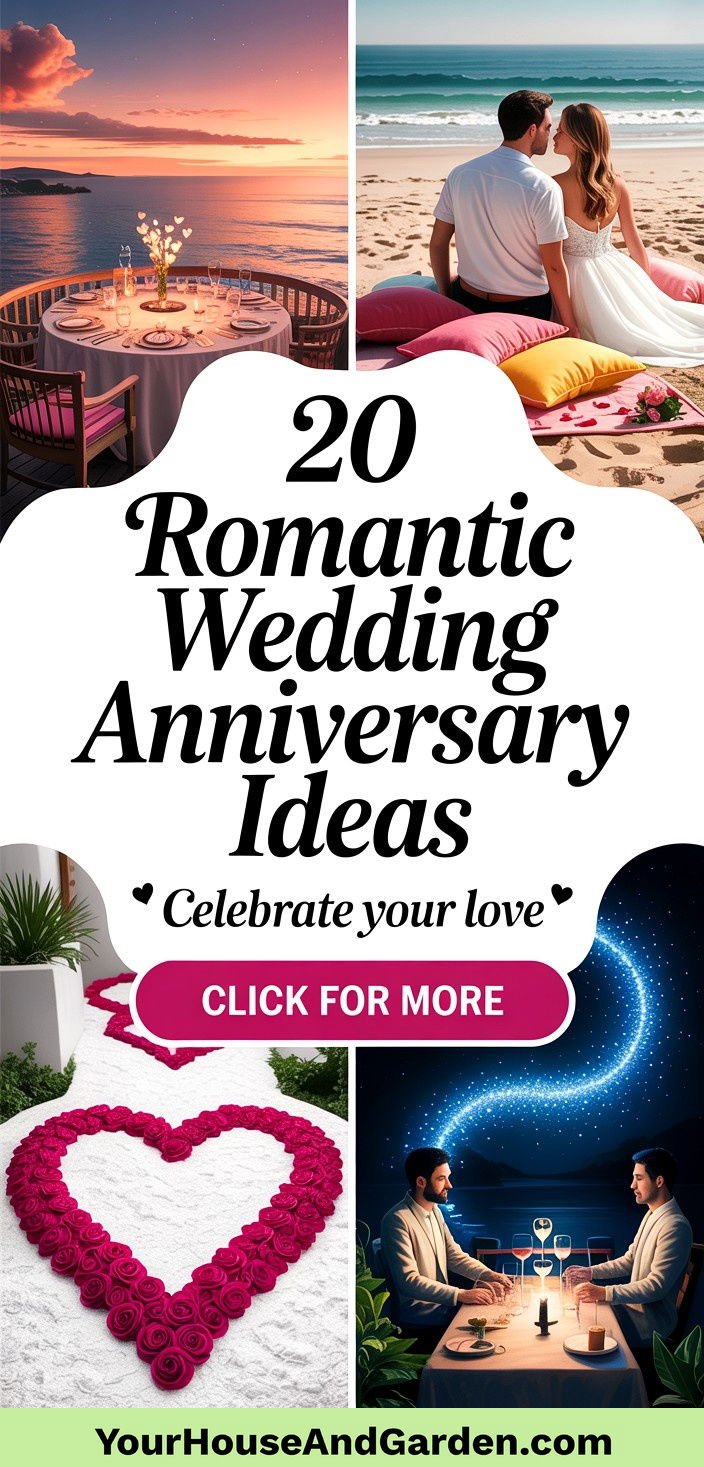 20 Romantic Wedding Anniversary Ideas to Celebrate Love - 20 Romantic Wedding Anniversary Ideas to Celebrate Love