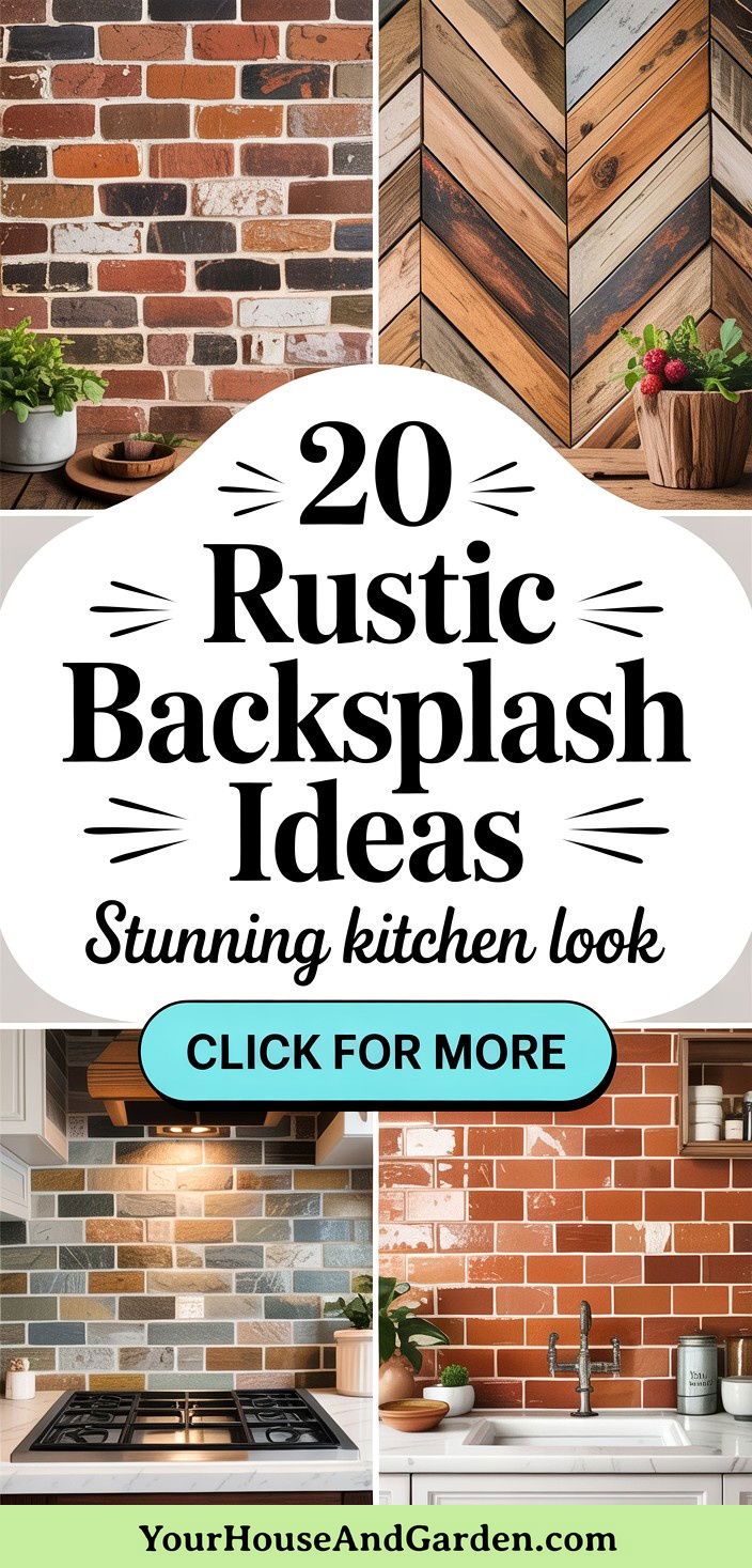 20 Rustic Backsplash Ideas for a Stunning Kitchen Look - 20 Rustic Backsplash Ideas for a Stunning Kitchen Look