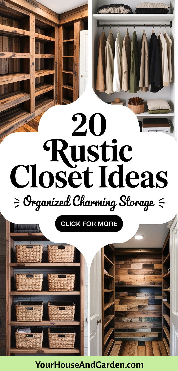 20 Rustic Closet Ideas for Organized and Charming Storage - 20 Rustic Closet Ideas for Organized and Charming Storage