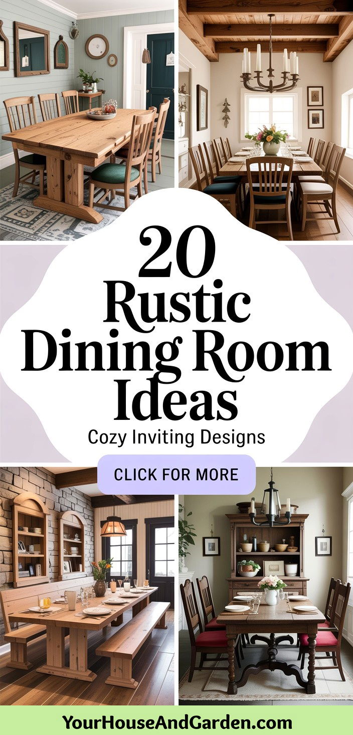20 Rustic Dining Room Ideas Cozy and Inviting Space Designs