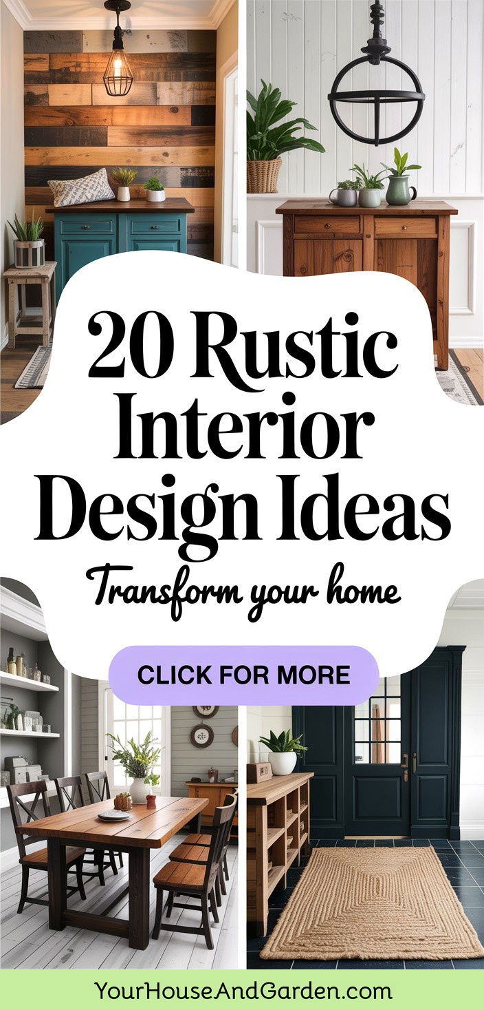 20 Rustic Interior Design Ideas to Transform Your Home - 20 Rustic Interior Design Ideas to Transform Your Home