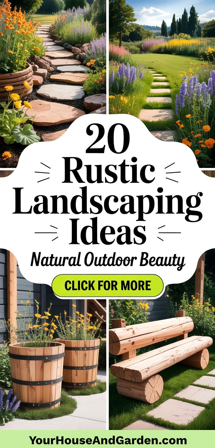20 Rustic Landscaping Ideas for Natural Outdoor Beauty - 20 Rustic Landscaping Ideas for Natural Outdoor Beauty