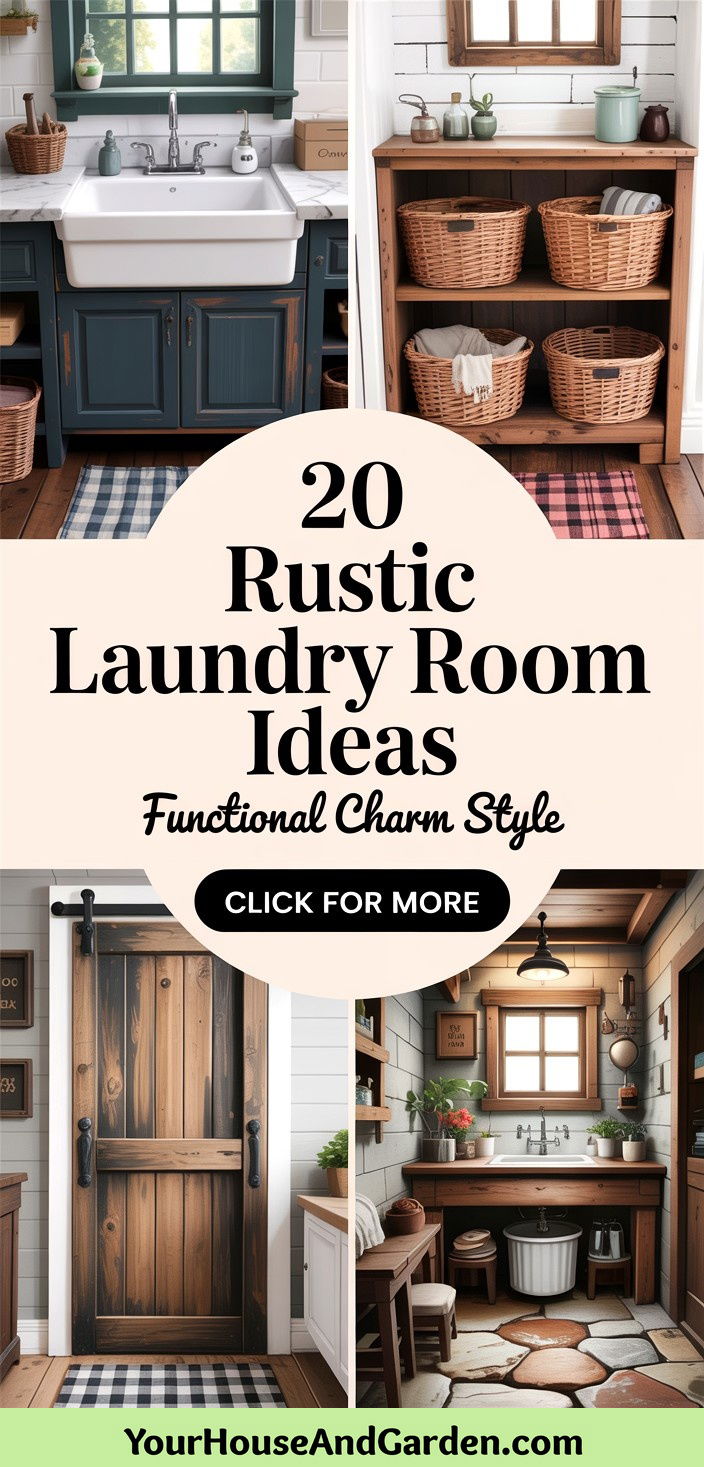 20 Rustic Laundry Room Ideas for Functional Charm and Style - 20 Rustic Laundry Room Ideas for Functional Charm and Style
