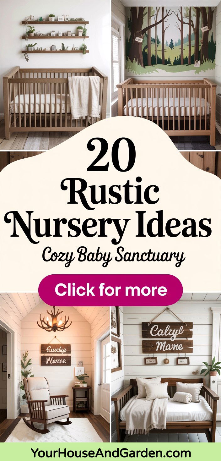 20 Rustic Nursery Ideas for a Charming Baby Room - 20 Rustic Nursery Ideas for a Charming Baby Room