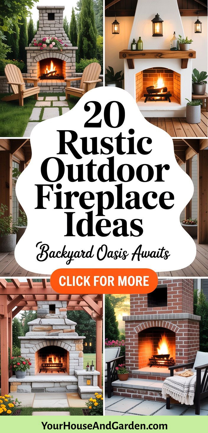 20 Rustic Outdoor Fireplace Ideas Cozy Backyard Gatherings