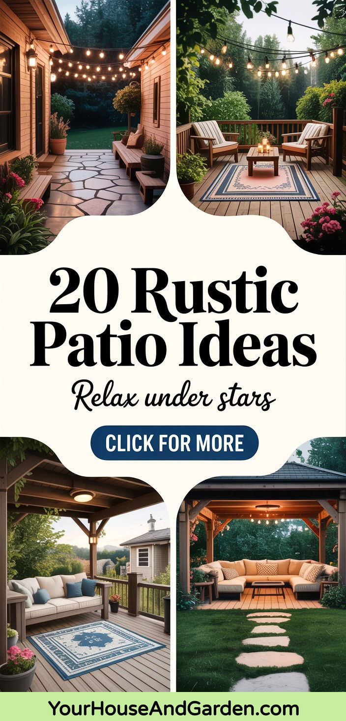 20 Rustic Patio Ideas Inviting Outdoor Relaxation