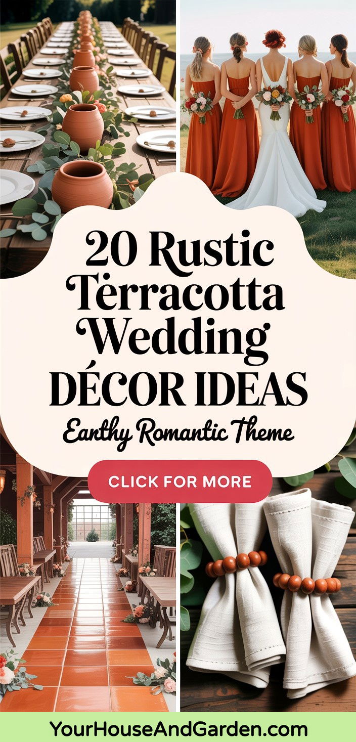 20 Rustic Terracotta Wedding Decor Ideas for Earthy Themes - 20 Rustic Terracotta Wedding Décor Ideas for Earthy Themes