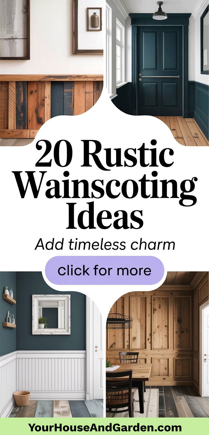 20 Rustic Wainscoting Ideas for Adding Charm to Any Room - 20 Rustic Wainscoting Ideas for Adding Charm to Any Room