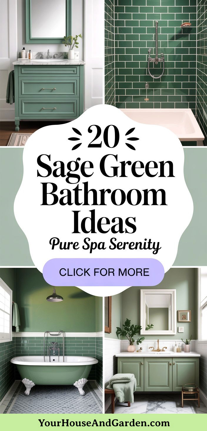 20 Sage Green Bathroom Ideas Spa-Like Serenity