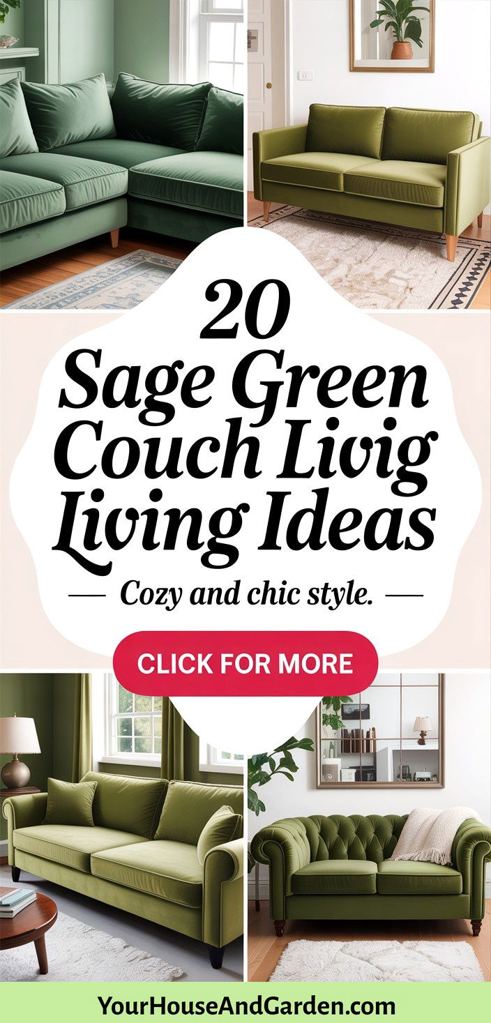 20 Sage Green Couch Living Room Ideas Cozy and Chic