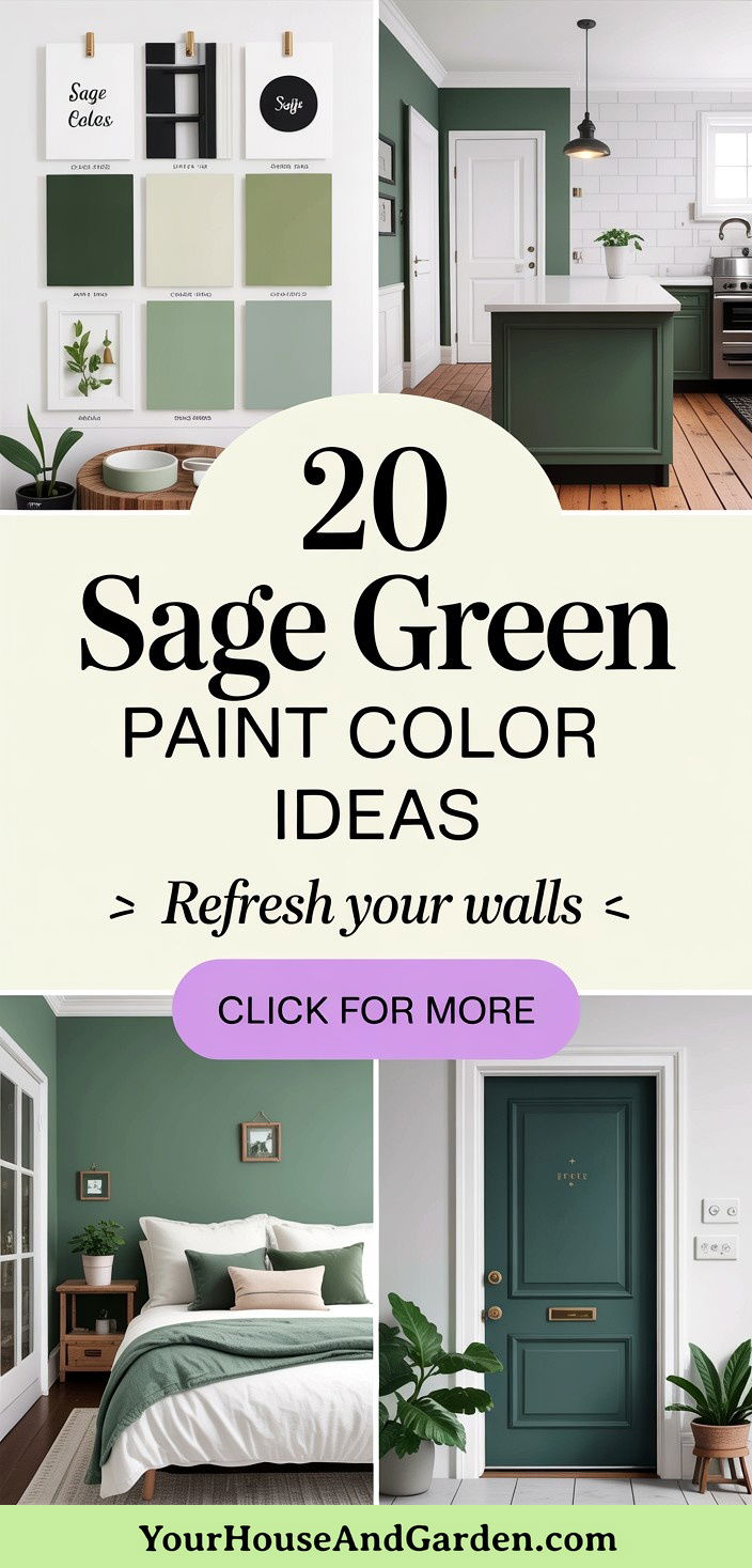 20 Sage Green Paint Color Ideas to Refresh Your Home Decor - 20 Sage Green Paint Color Ideas to Refresh Your Home Decor