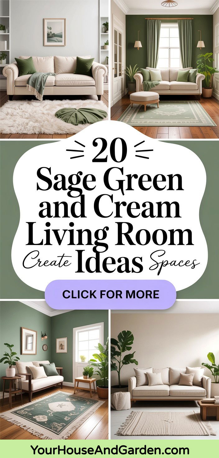 20 Sage Green and Cream Living Room Ideas Serene Spaces