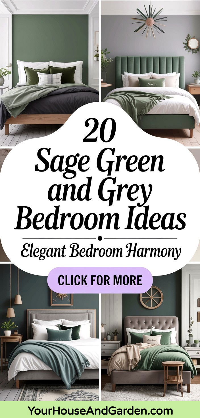 20 Sage Green and Grey Bedroom Ideas Elegant Harmony