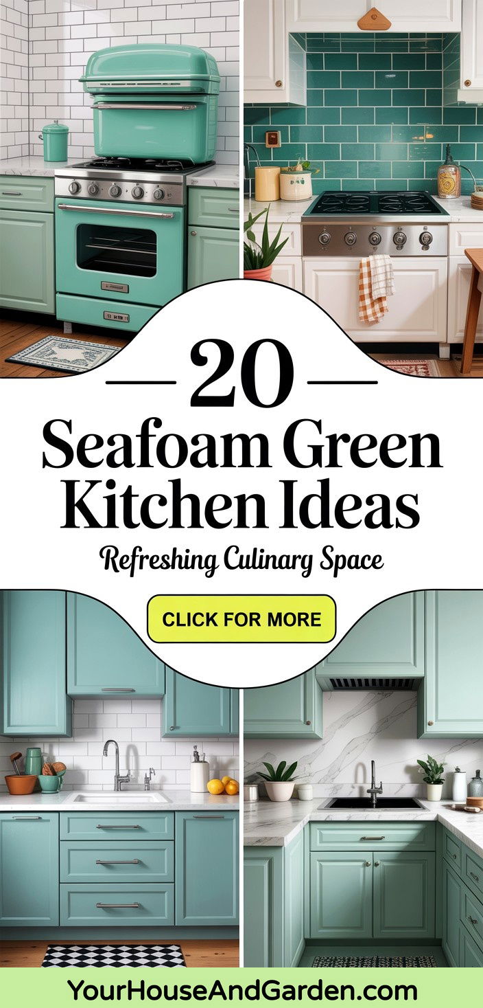 20 Seafoam Green Kitchen Ideas for a Refreshing Culinary Space - 20 Seafoam Green Kitchen Ideas for a Refreshing Culinary Space
