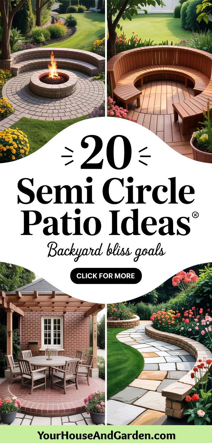20 Semi Circle Patio Ideas and Inspiration for Your Backyard - 20 Semi Circle Patio Ideas and Inspiration for Your Backyard