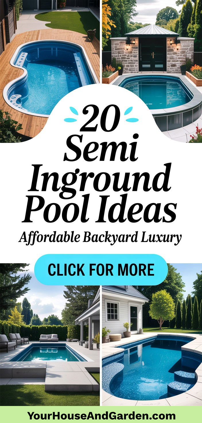 20 Semi Inground Pool Ideas for Affordable Backyard Escapes - 20 Semi Inground Pool Ideas for Affordable Backyard Escapes