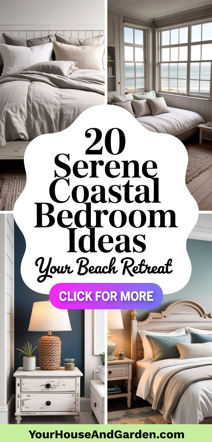 20 Serene Coastal Bedroom Ideas for Relaxing Retreats - 20 Serene Coastal Bedroom Ideas for Relaxing Retreats