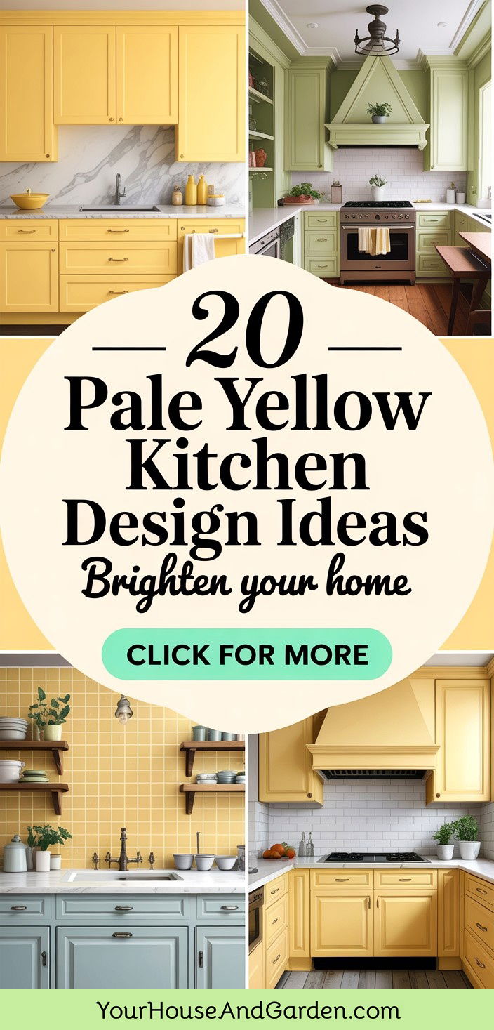 20 Serene Pale Yellow Kitchen Design Inspirations - 20 Serene Pale Yellow Kitchen Design Inspirations